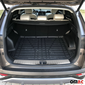 Hyundai Tucson Trunk Sill Cover - Omac - S.Steel - Brushed Silver - 2016-2021